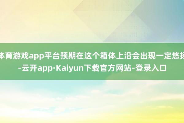 体育游戏app平台预期在这个箱体上沿会出现一定悠扬-云开app·Kaiyun下载官方网站-登录入口