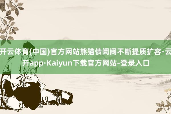 开云体育(中国)官方网站熊猫债阛阓不断提质扩容-云开app·Kaiyun下载官方网站-登录入口