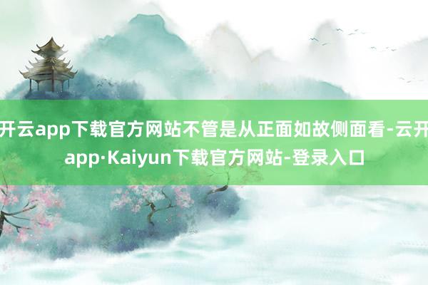 开云app下载官方网站不管是从正面如故侧面看-云开app·Kaiyun下载官方网站-登录入口