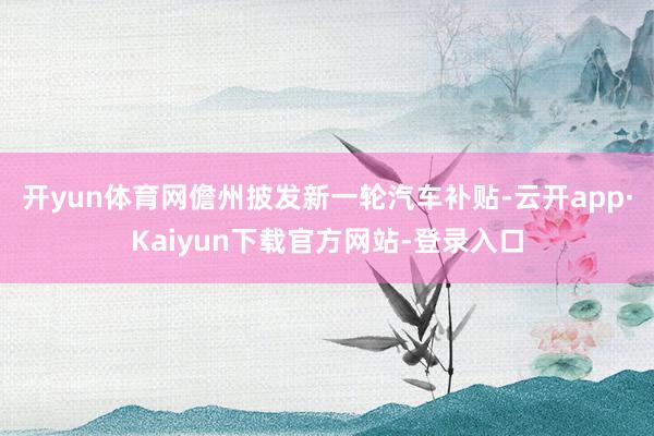 开yun体育网儋州披发新一轮汽车补贴-云开app·Kaiyun下载官方网站-登录入口